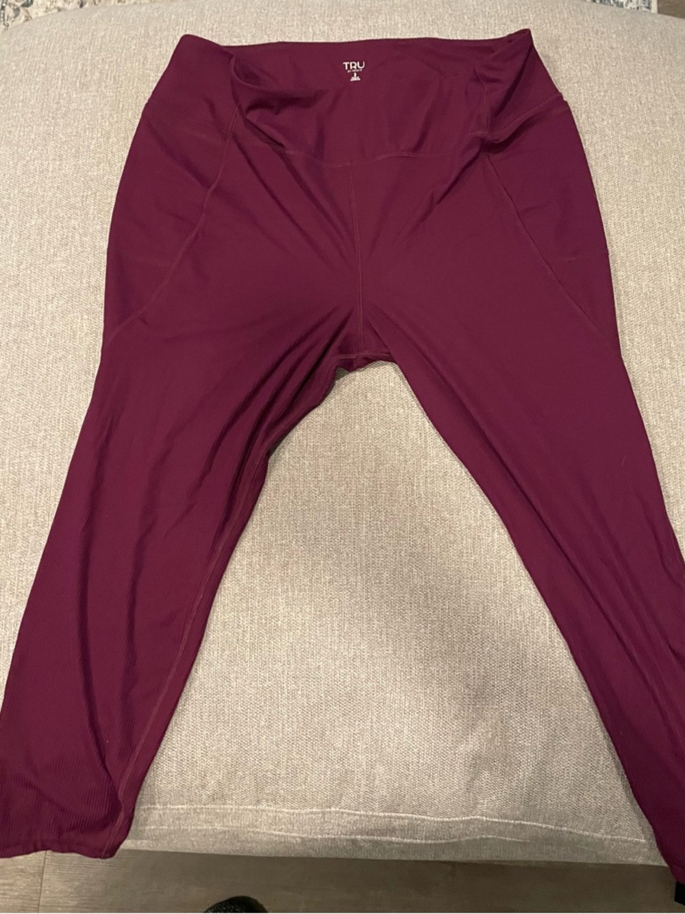 Wine Burgundy Active Leggings